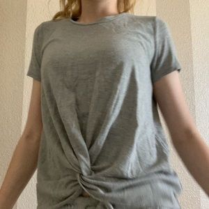 Grey size adult small knot tee  **open to offers**